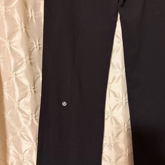Lululemon Black Astro Pants Wide Flare Leg Full-On Luon Yoga Antidote / Lullaby - Picture 8 of 16